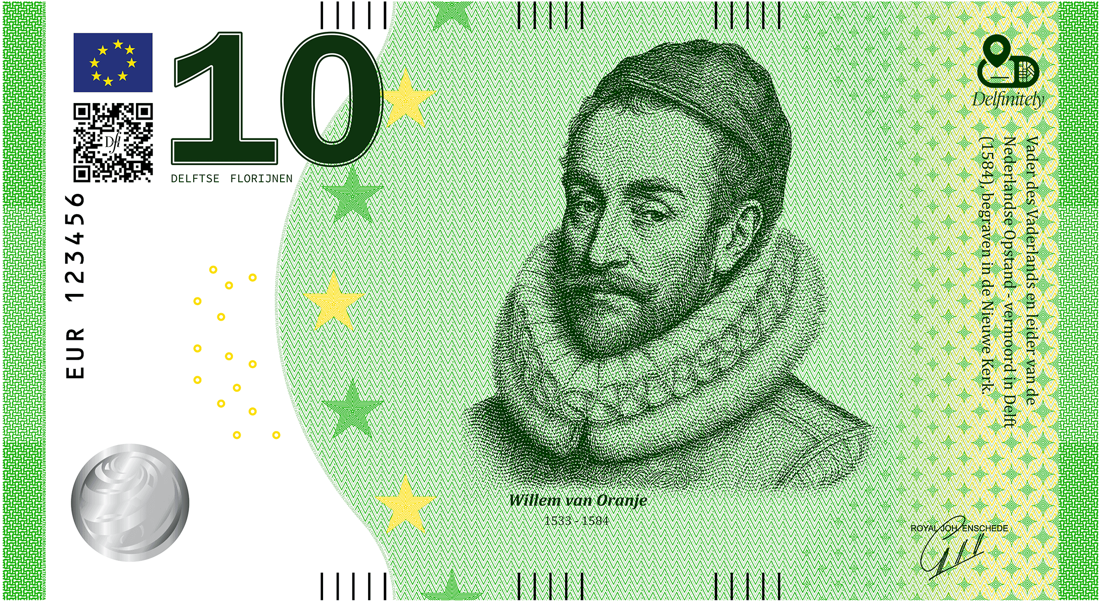 Delftse Florijn bankbiljet 10