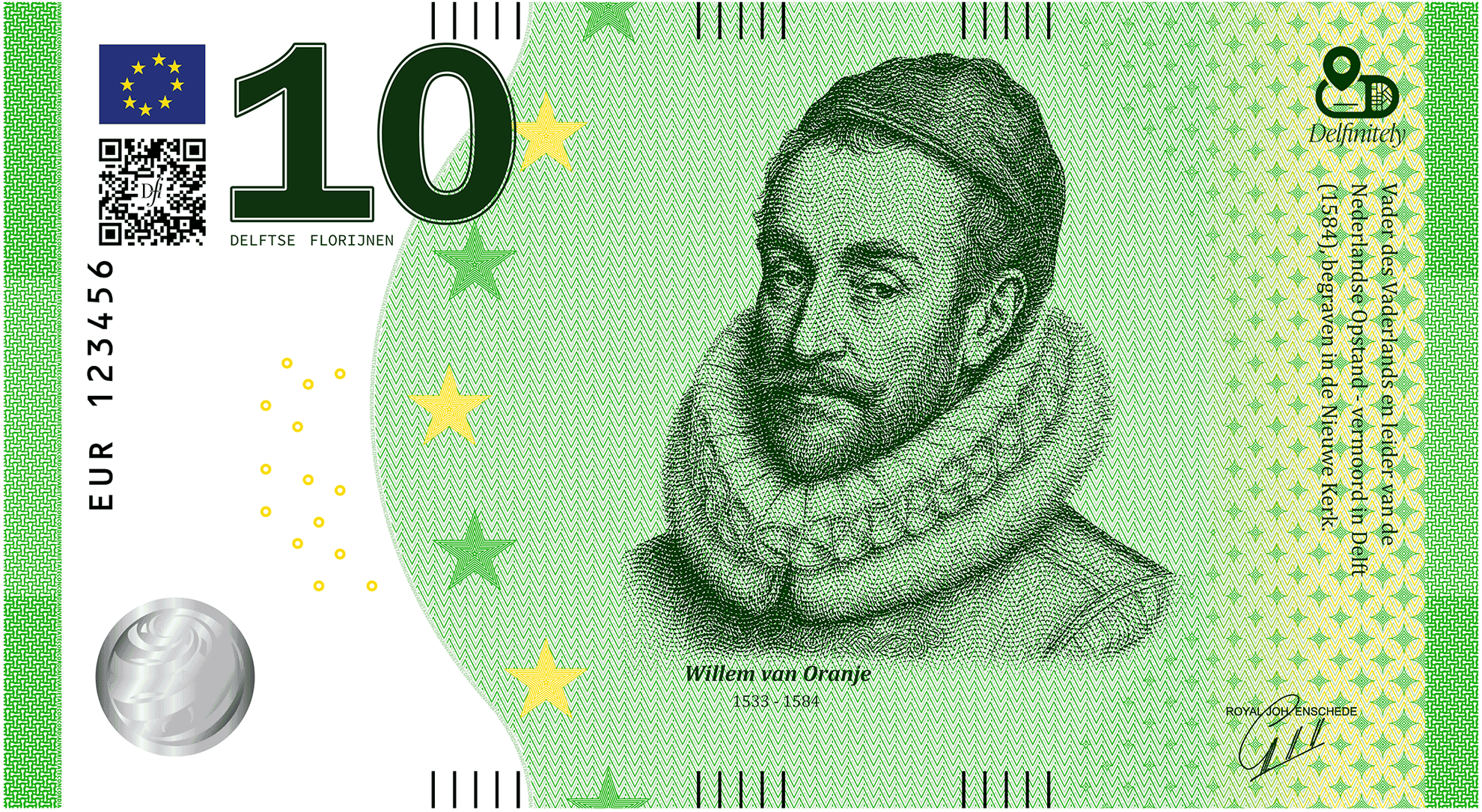 Delftse Florijn bankbiljet 10